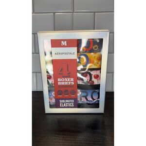 Aeropostale Boxer Briefs 4 Pack Performance Sublimated Elastic Men's Medium NEW